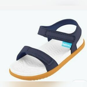 Native BNIB Charley Junior Sandals - Regatta Blue - J2